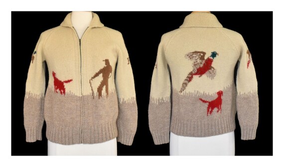 Ralph Lauren Cowichan Duck Hunting Zip Front Cardigan Sweater - Etsy