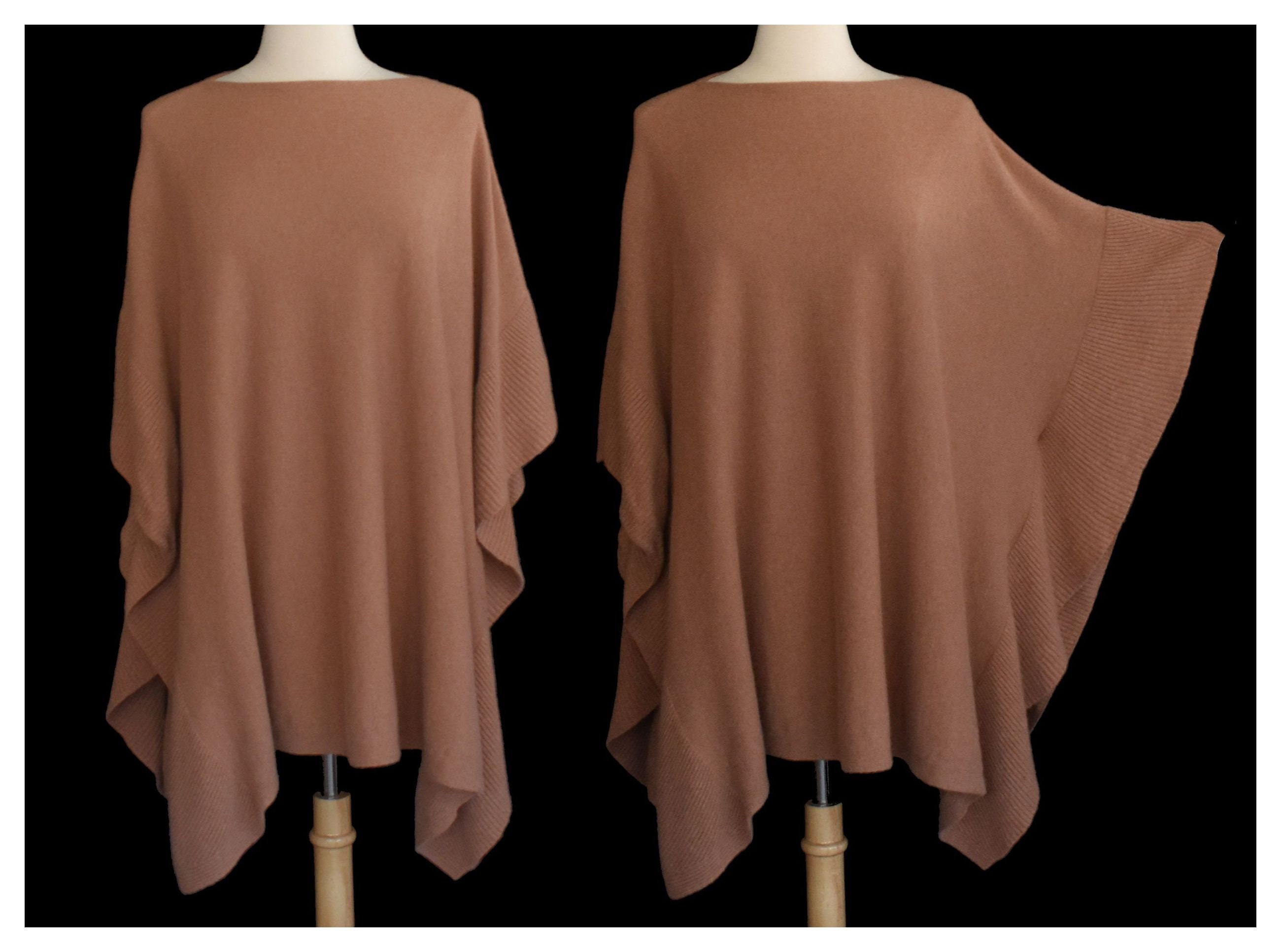 Love Cashmere Ladies 100% Cashmere Poncho Mustard RRP £350 Made in Scotland 