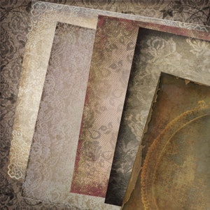 Old Lace Texture Digital Paper: Vintage Photo Overlays (12x12 inch)