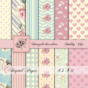 Digital Scrapbook Shabby Paper Shabby Digital Paper Printable Shabby Scrapbook Paper Shabby Background Paper.  P105.VA