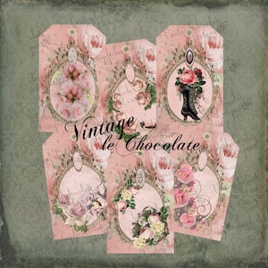 Cartes imprimables minables Cartes et étiquettes en dentelle victorienne rose Papier rose minable Graphismes roses minables.  440