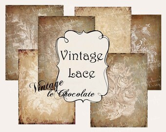 Vintage Lace Paper: Victorian Graphics for Scrapbooking (Digital Download) P228