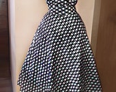 Polka Dots Pin Up Corset Plus Size Rockabilly 50s Dress