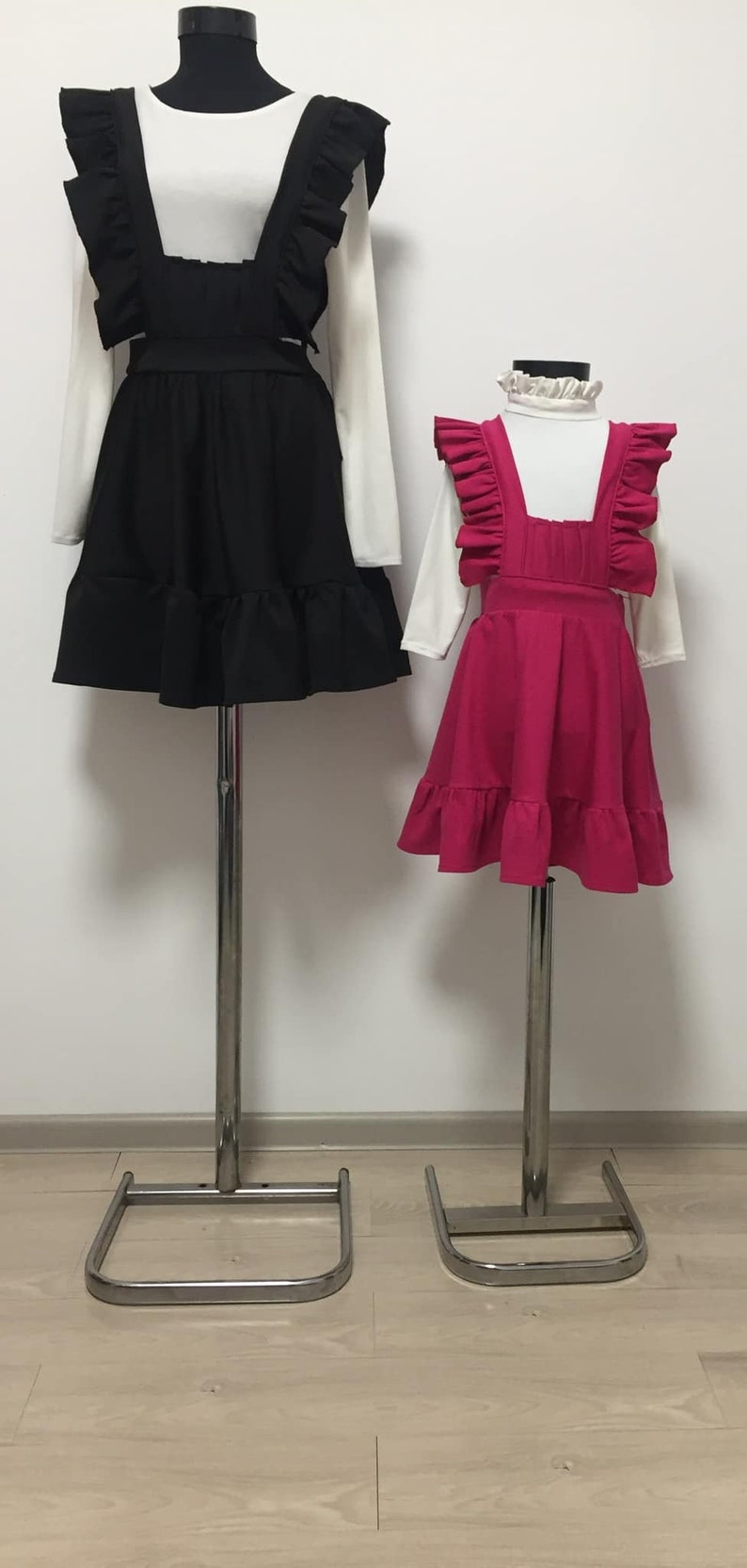 Red matching mother-daughter dress / Mommy and me outfit / Mommy and me dress image 8