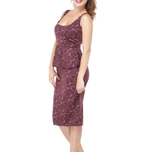 Peplum 1940s Made to Measure Vintage Dress Bridesmaid Plus Size Dress On Sale