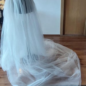 Braut weicher Tüll abnehmbarer langer Überrock, abnehmbarer Brautrock, benutzerdefinierter Plus Size Hochzeit abnehmbarer Rock