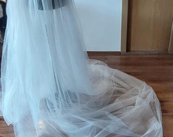 Braut weicher Tüll abnehmbarer langer Überrock, abnehmbarer Brautrock, benutzerdefinierter Plus Size Hochzeit abnehmbarer Rock