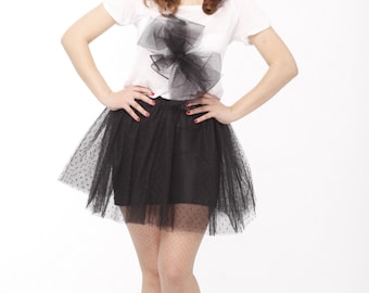 Falda Tutu de tul negro