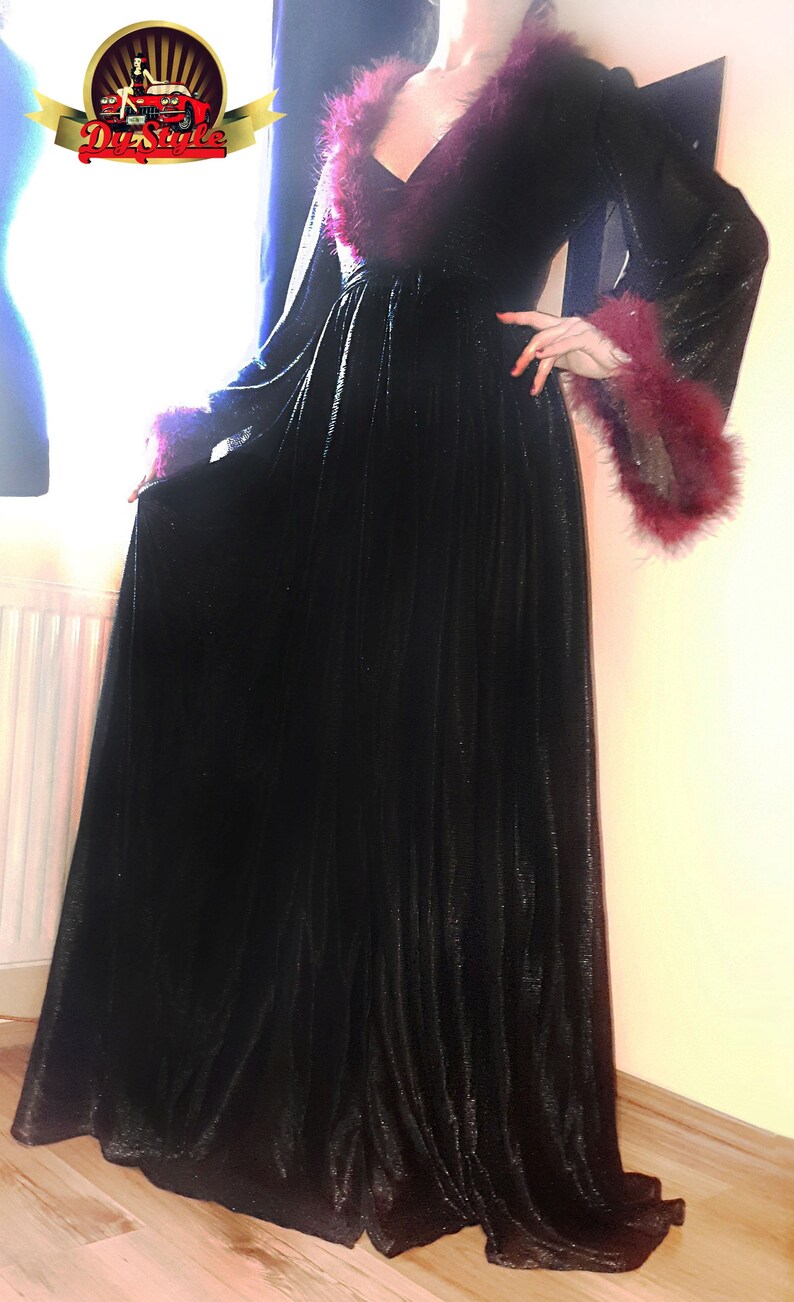tulle feather robe