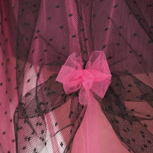 Tulle jupe en Tulle rose et noir bal demoiselle dhonneur jupe en Tulle image 5