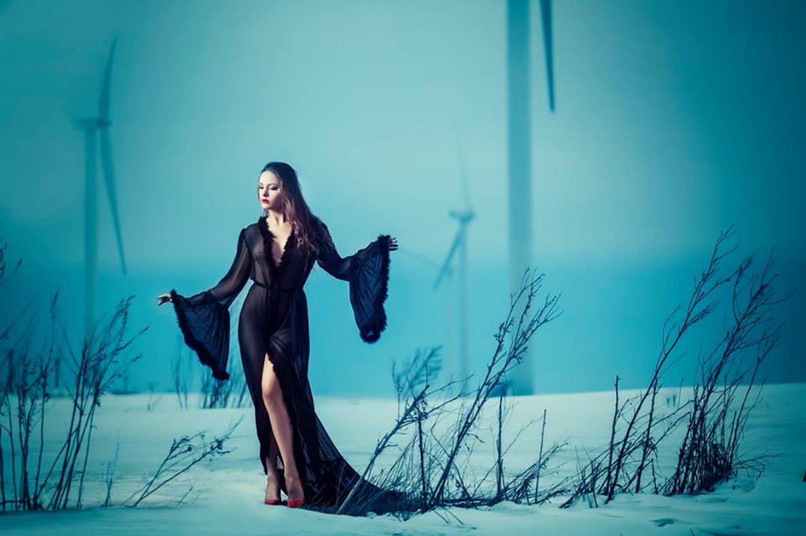 Blue Sheer Marabou Feather Robe, Stage Dressing Gown - Etsy