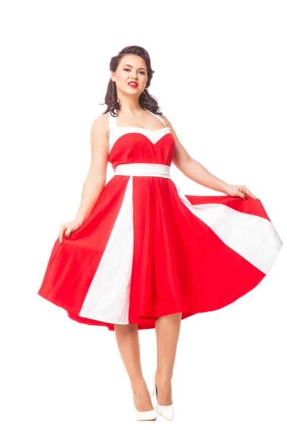rockabilly corset dress Red Corset Rockabilly Swing Dresses