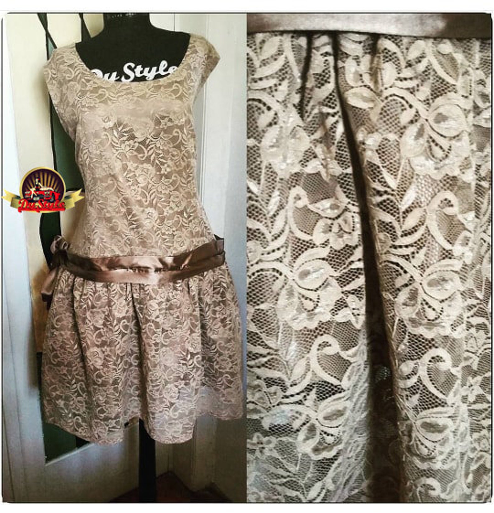 womens black flapper dress