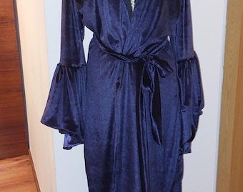 Kapuze Samt Robe, Staubsauger Robe mit Kapuze, Marine Samt Morgenmantel mit Kapuze