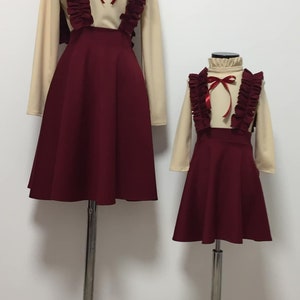 Red matching mother-daughter dress / Mommy and me outfit / Mommy and me dress image 3