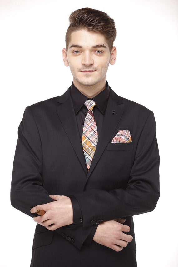 Abbinamento cravatta retrò Pocket Square, cravatta elegante