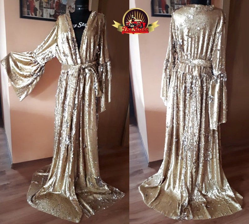 gold silver sequin dress