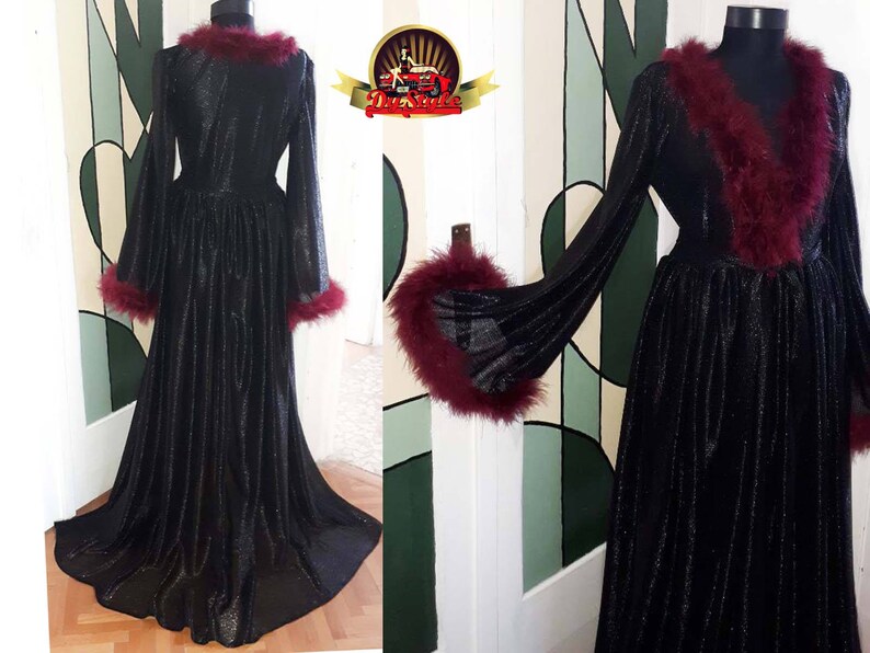 tulle feather robe