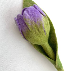 Colourful tulips felted by hand image 8