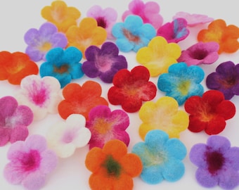 10 pieces of colorful flowers for making jewelry, for decorating for the florist, as a decoration on the festive table