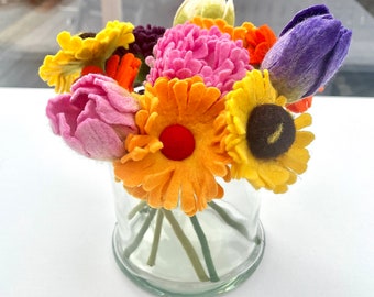 Small spring flowers, small summer flowers as decoration for the table