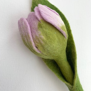 Colourful tulips felted by hand image 3