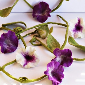 Flower garland garland felt felt garland  garland  window decoration Party Garland