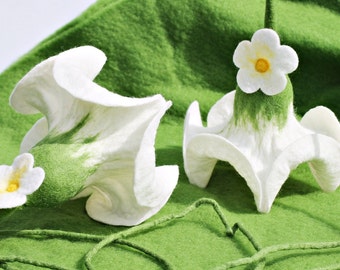 2 pieces of flowers in white deco for the apartment flowers for hanging window gift for mom girlfriend
