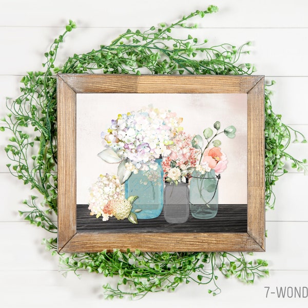 Mason Jar Painting Etsy
