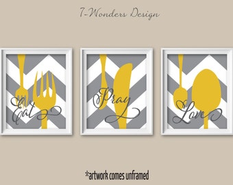 modern grey and white kitchens island kitchen wall art print set eat pray love mustard grey white modern decor of 3 many sizes unframed kitchen decor etsy modern grey and white kitchens island kitchen wall art print set eat pray love mustard grey white modern decor of 3 many sizes unframed kitchen decor etsy