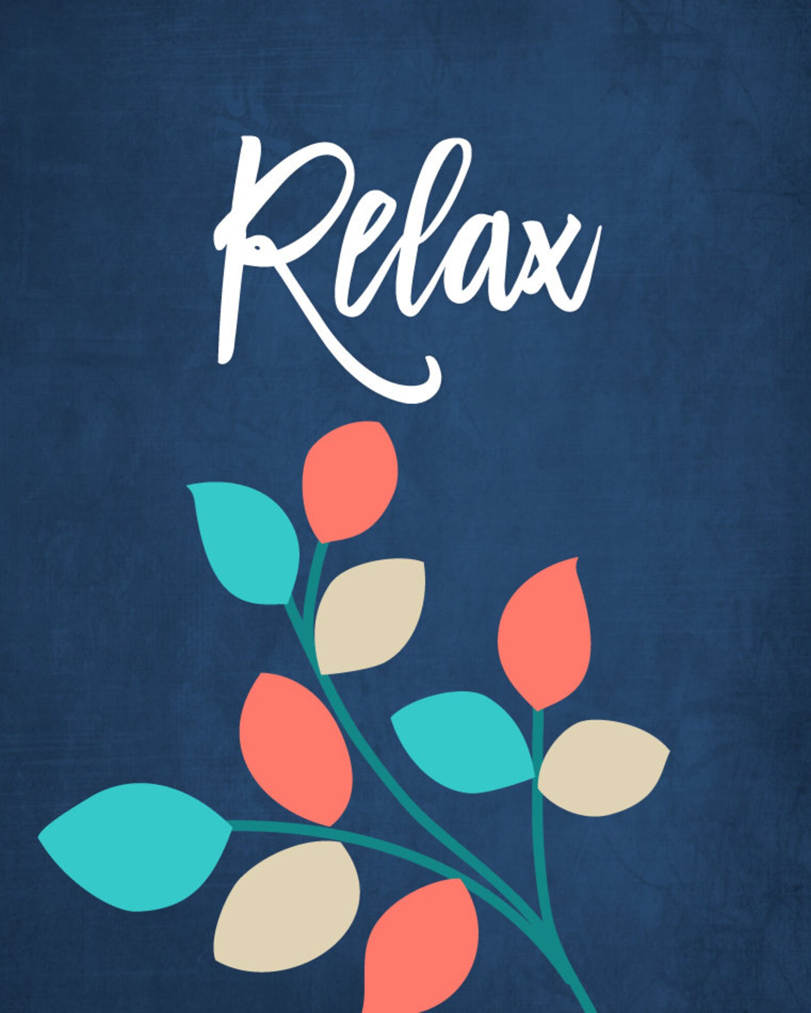 BATHROOM Wall Art Relax Renew Refresh Floral Bathroom Etsy