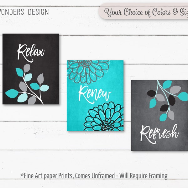 Turquoise Wall Decor Etsy