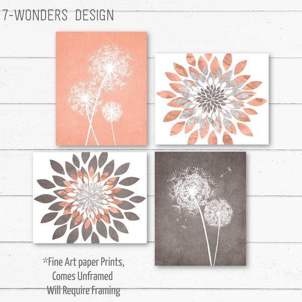 Brown Gray Wall Art Etsy