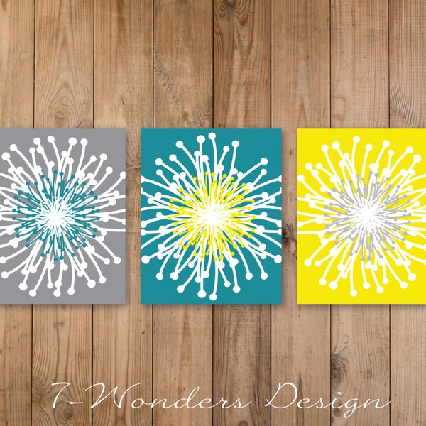 Teal Yellow - Etsy