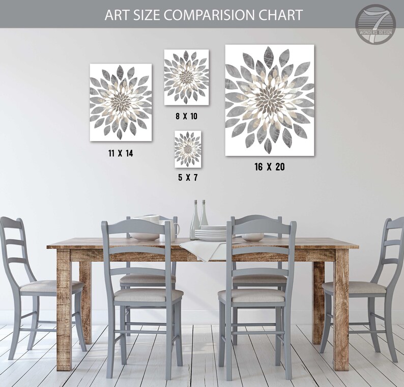 Modern Kitchen Wall Art Print Set Inspirational Eat Pray | Etsy