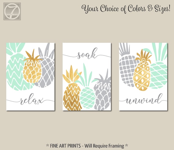 Pineapple bathroom decor deals