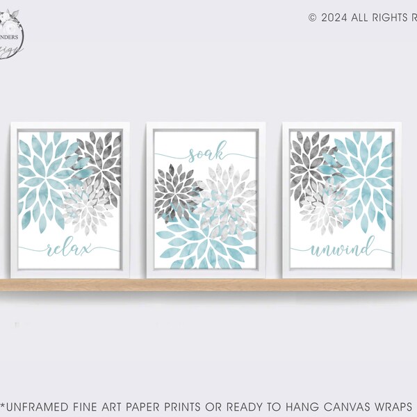 Aqua Blue Grey - Etsy