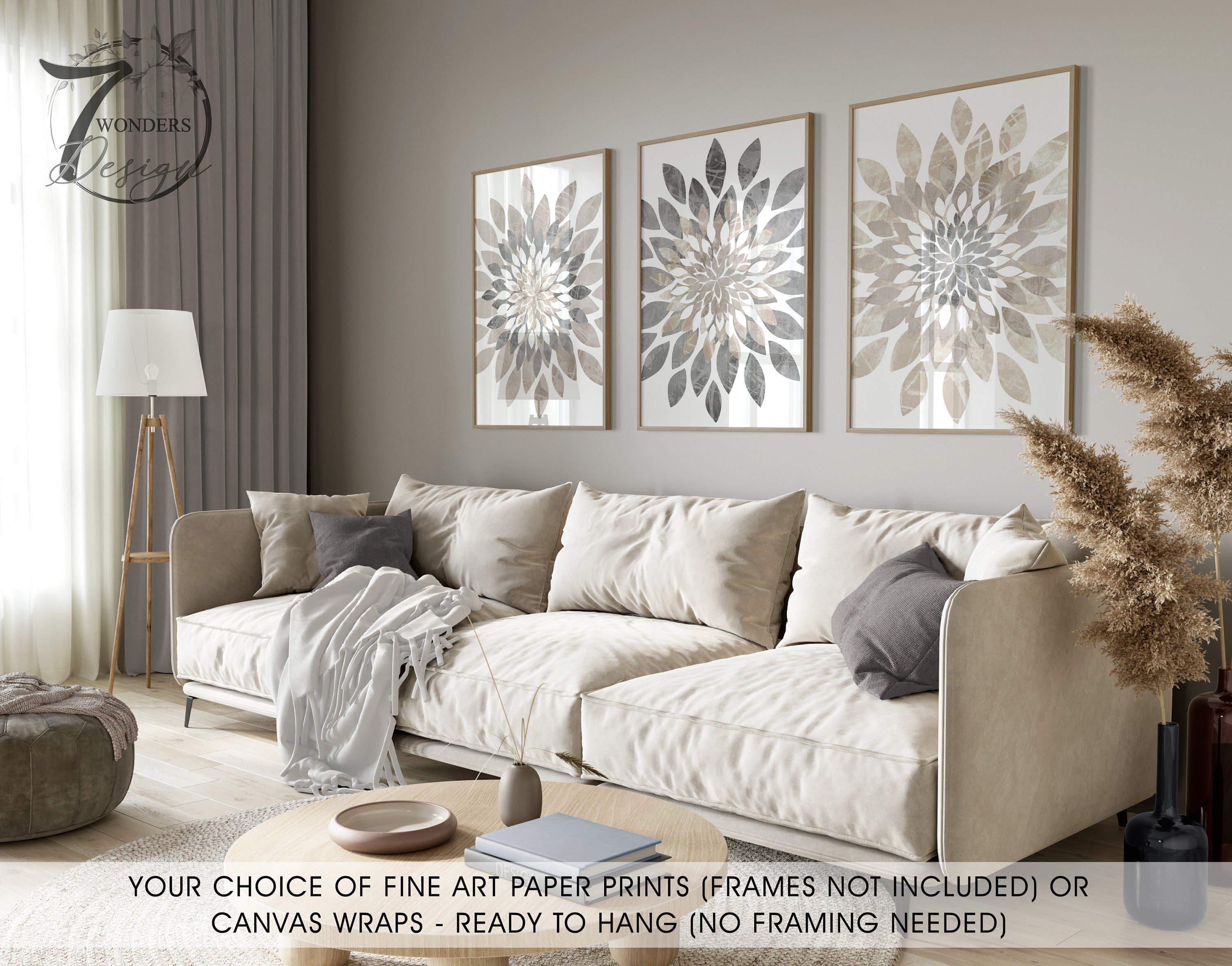 Tan Wall Living Room