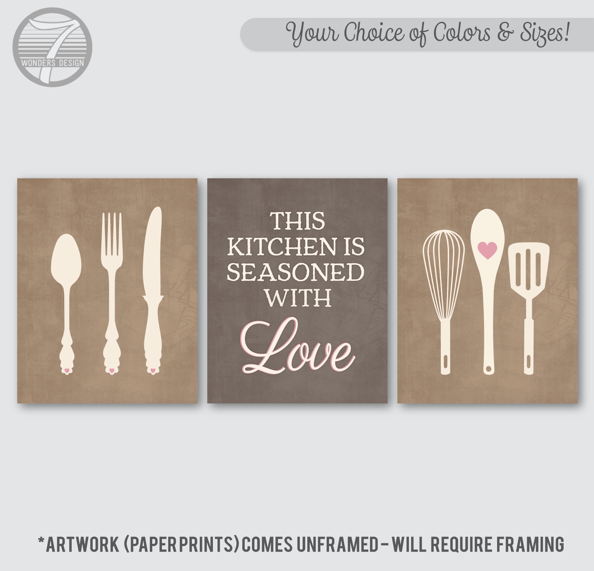 Arte de la pared de la cocina esta cocina está sazonada con | Etsy