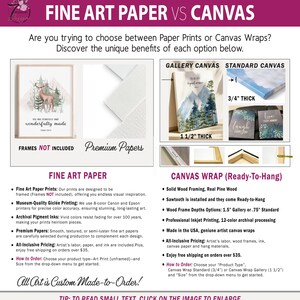 a screen shot of the fine art paper and canvas website