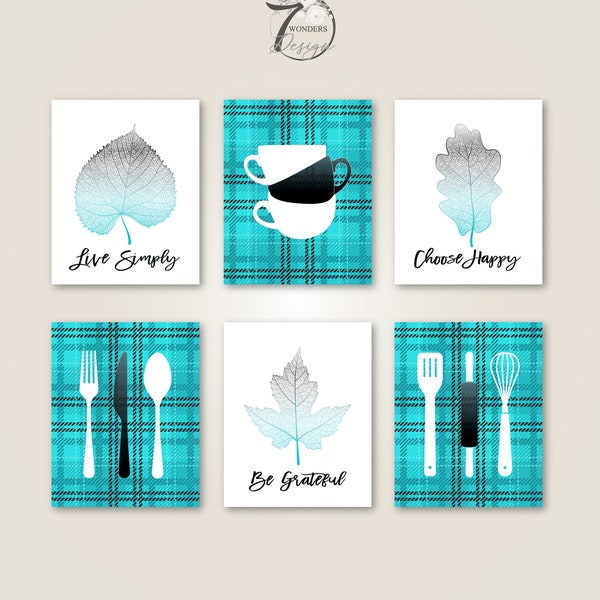 Turquoise Wall Art Etsy