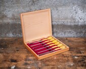 Vintage Record Wood Carving Chisel Set Wood Chisel Boxed Set Set of 6 Wood Carving Chisels