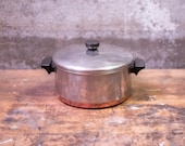 Vintage Revere Ware 4 1 2 Quart Stockpot with Lid Vintage Revere Ware Copper Cookware