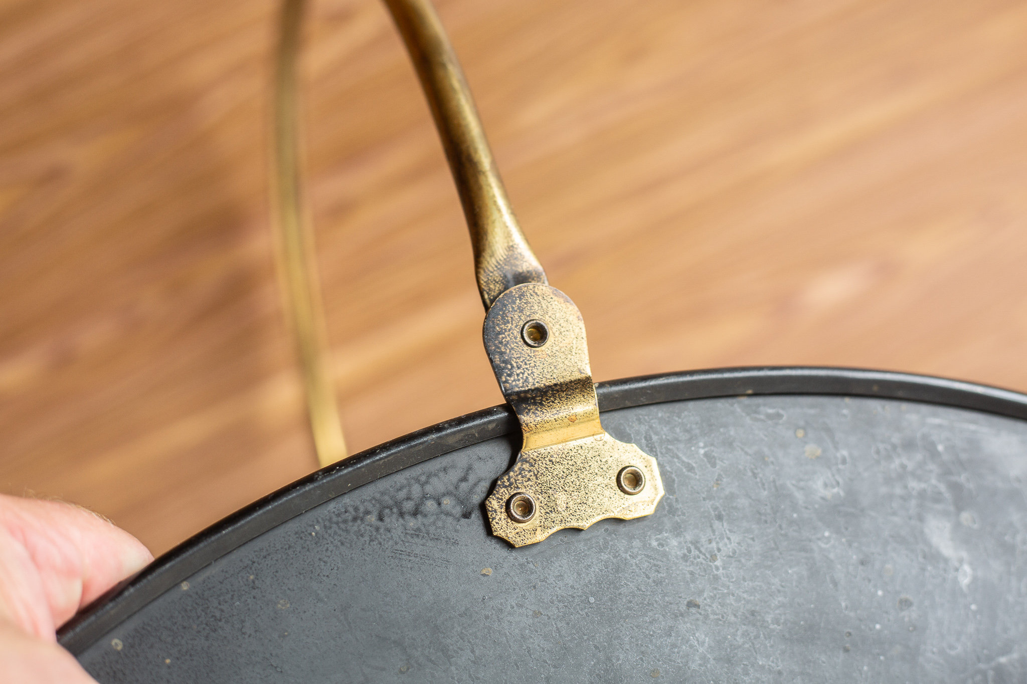 Vintage Black Metal Fireplace Wood Basket Holder Etsy