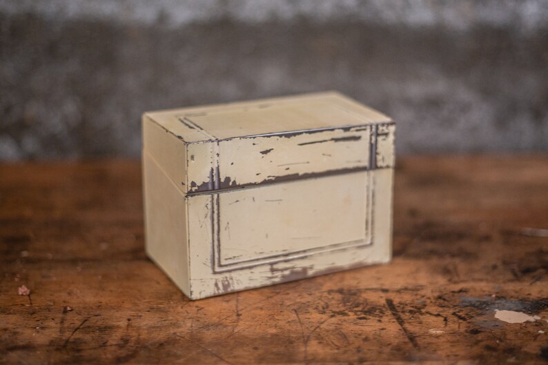 Vintage Recipe Collection and Box Card Catalog Desktop Etsy