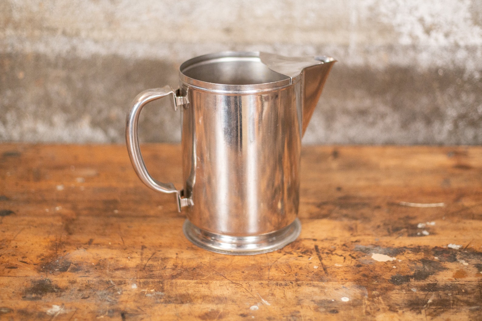 Vintage Stainless Restaurant Water Pitcher Pitcher with Ice Etsy