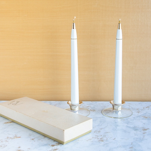 Oil Refillable Taper Candle Etsy