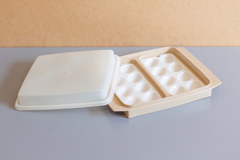 Vintage Tupperware Deviled Egg Keeper Kitchen Picnic Food Storage Tupperware Server