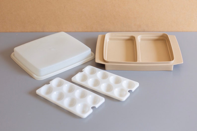 Vintage Tupperware Deviled Egg Keeper Kitchen Picnic Food Storage Tupperware Server