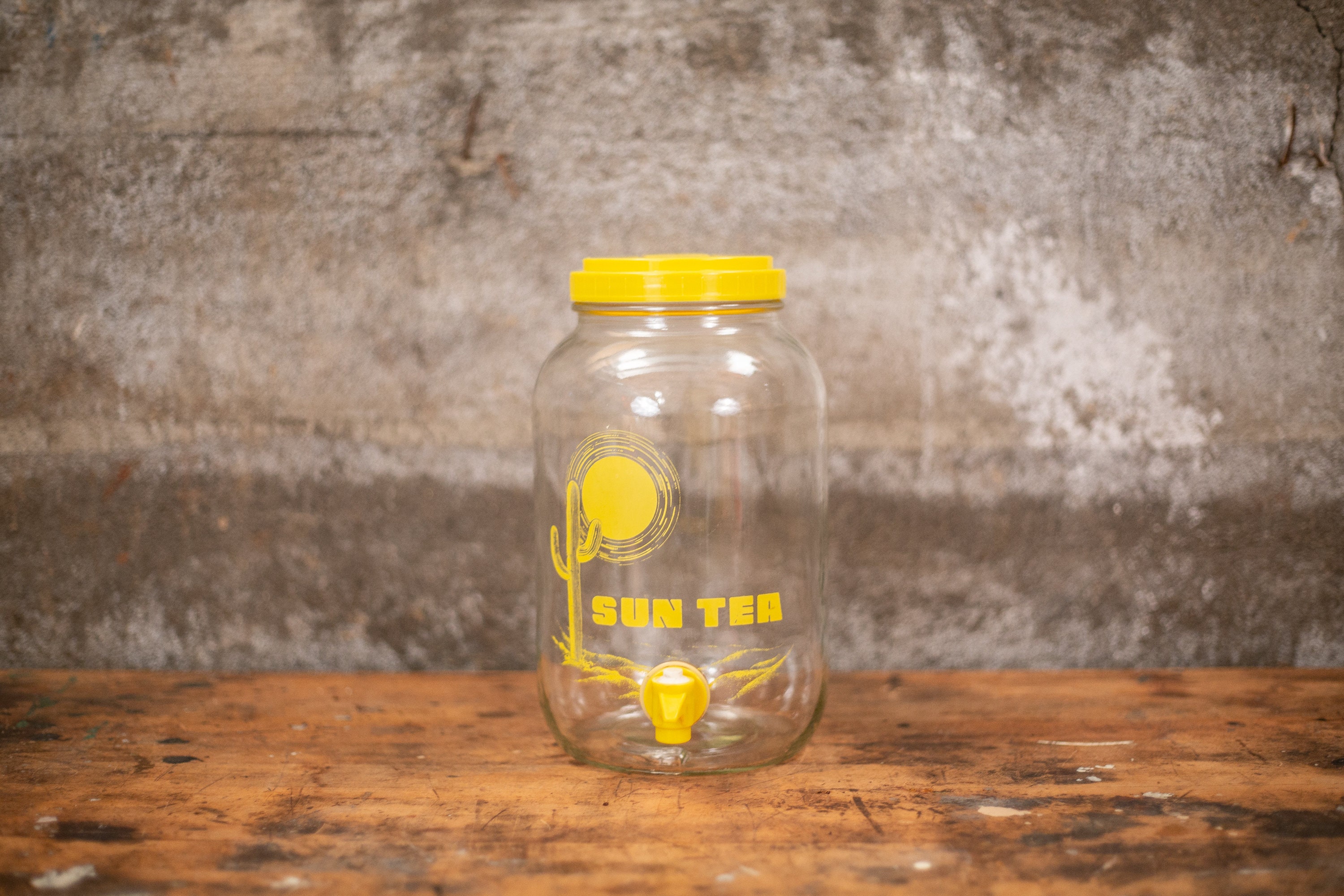 Vintage Sun Tea Jar Iced Tea Dispenser One Gallon Tea Jug Etsy